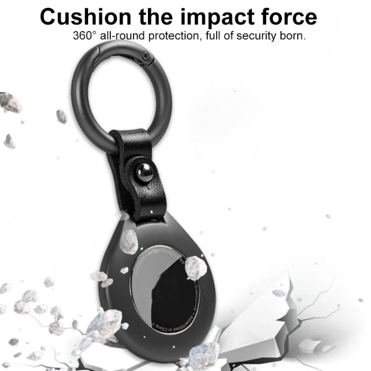 Anti-lost Tracker Positioning Alloy Protective Case For AirTag(White)