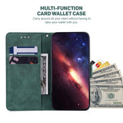 For iPhone 16e Geometric Embossed Leather Phone Case(Green)