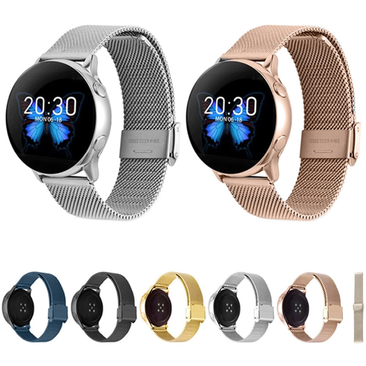 For Huawei Watch 4 / 4 Pro Milan Steel Mesh Double Buckle Watch Band(Black)
