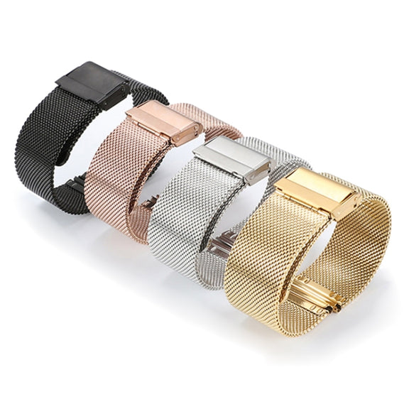 For Huawei Watch 4 / 4 Pro Milan Steel Mesh Double Buckle Watch Band(Black)