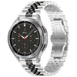 For Huawei Watch 4 / 4 Pro Five Bead Stainless Steel Watch Band(Silver Black) - Watch Bands by PMC TechLife | Online Shopping South Africa | PMC TechLife