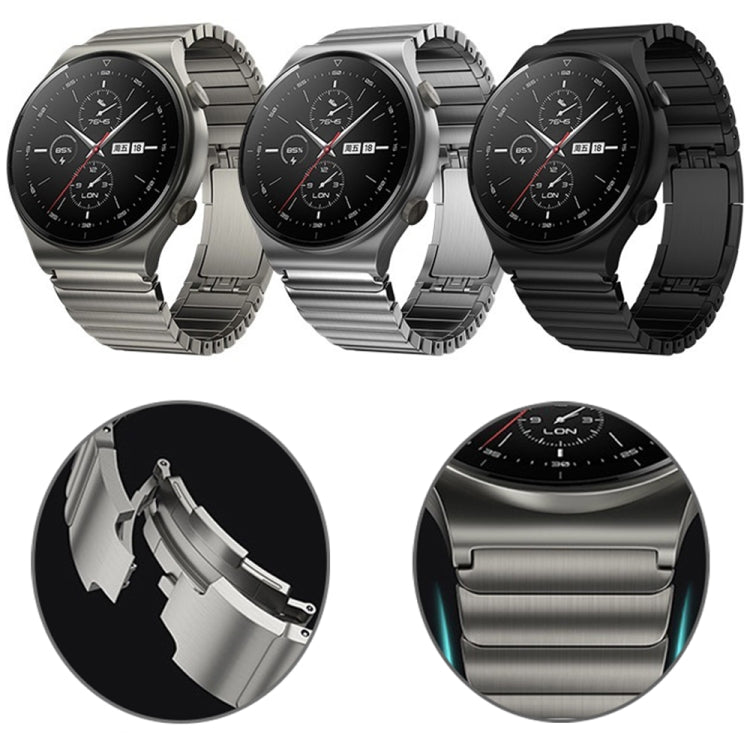 For Huawei Watch 4 / 4 Pro One Bead Stainless Steel Watch Band(Silver)