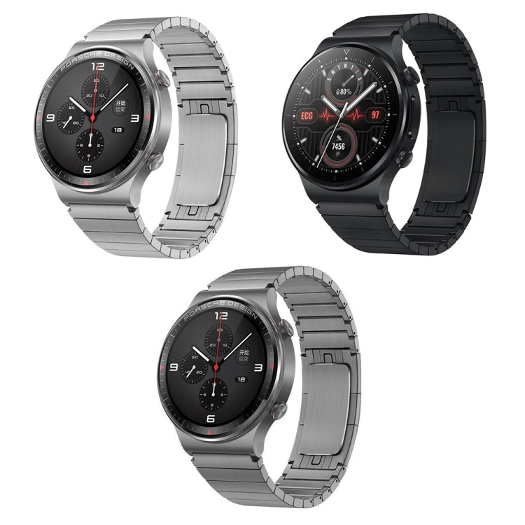 For Huawei Watch 4 / 4 Pro One Bead Stainless Steel Watch Band(Silver)