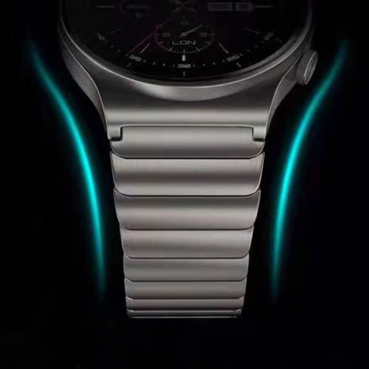 For Huawei Watch 4 / 4 Pro One Bead Stainless Steel Watch Band(Black)