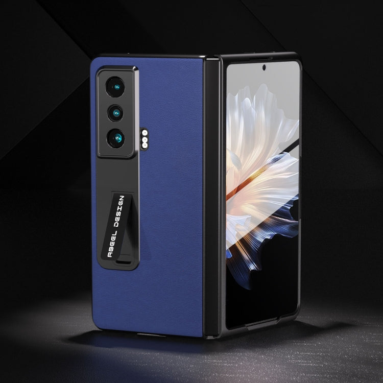 For Honor Magic Vs ABEEL Haze Texture PU Phone Case(Dark Blue)