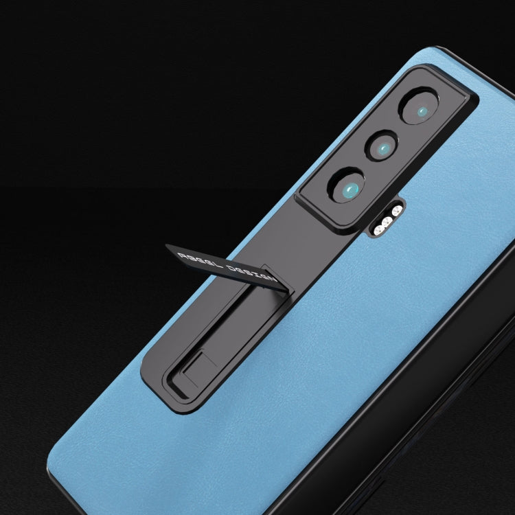 For Honor Magic Vs ABEEL Haze Texture PU Phone Case(Sky Blue)