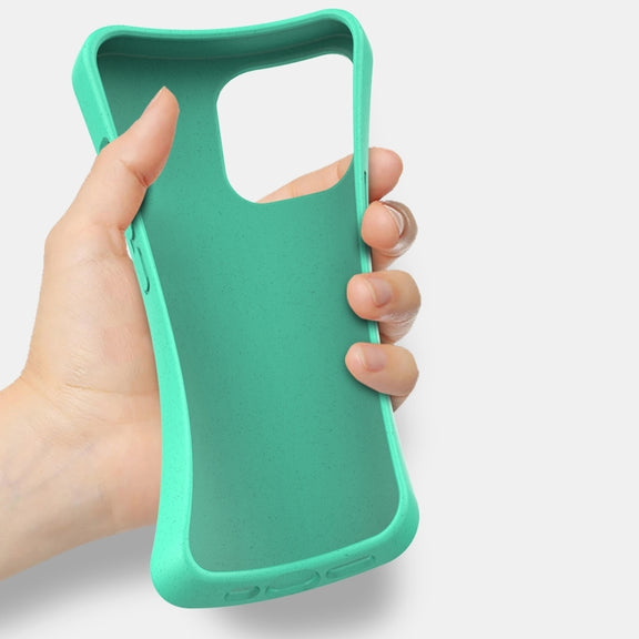 For iPhone 16 Pro Starry Series Shockproof Straw Material + TPU Protective Case(Army Green)