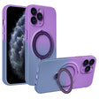 For iPhone 11 Pro Max MagSafe Holder Gradient TPU Phone Case(Deep Purple Gray) - iPhone 11 Pro Max Cases by PMC TechLife | Online Shopping South Africa | PMC TechLife