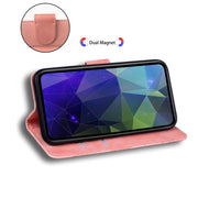 For iPhone 16 Skin Feel Pure Color Flip Leather Phone Case(Pink)