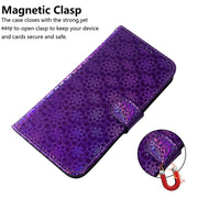 For iPhone 16e Colorful Magnetic Buckle Leather Phone Case(Purple)