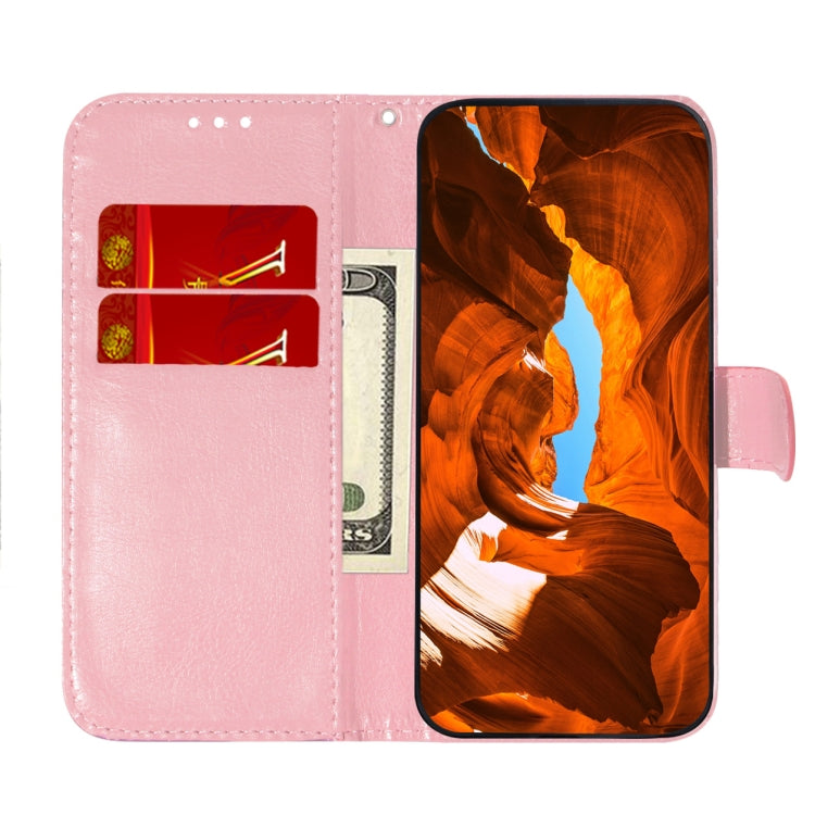 For iPhone 16 Plus Colorful Magnetic Buckle Leather Phone Case(Pink)