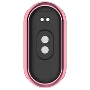 For Xiaomi Mi Band 8 / 9 Ceramic / 10 Ceramic Full Coverage TPU Electroplating Watch Protective Cover(Pink)