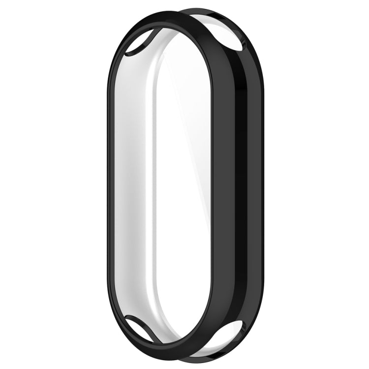 For Xiaomi Mi Band 8 / 9 Ceramic / 10 Ceramic Full Coverage TPU Electroplating Watch Protective Cover(Black)