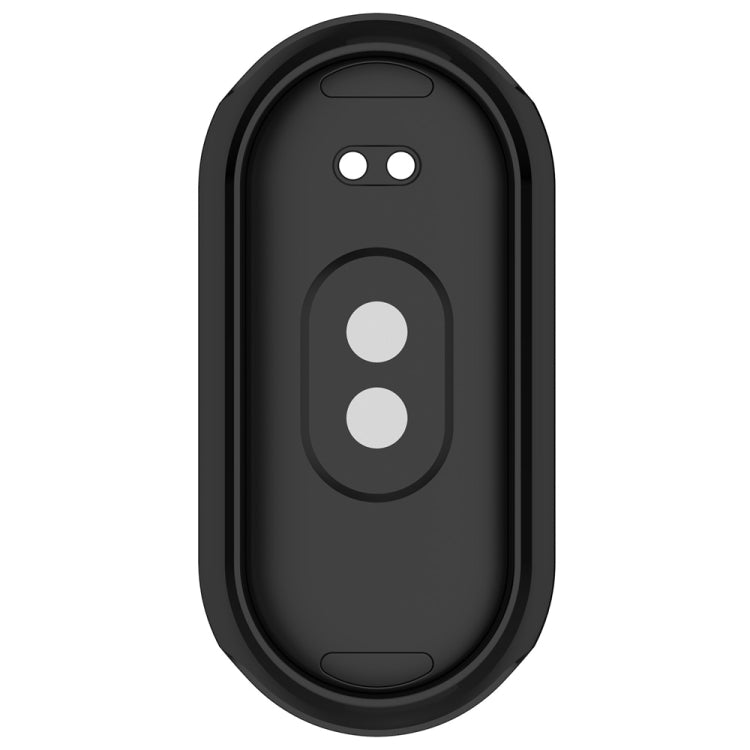 For Xiaomi Mi Band 8 / 9 Ceramic / 10 Ceramic Full Coverage TPU Electroplating Watch Protective Cover(Black)