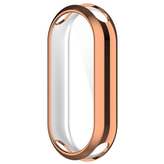 For Xiaomi Mi Band 8 Full Coverage TPU Electroplating Watch Protective Case(Rose Gold)