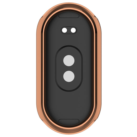 For Xiaomi Mi Band 8 Full Coverage TPU Electroplating Watch Protective Case(Rose Gold)