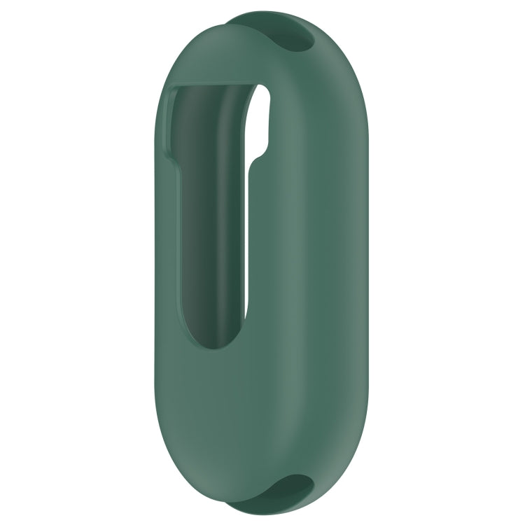 For Xiaomi Mi Band 8 Pure Color Silicone Watch Protective Case(Dark Green)