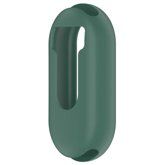 For Xiaomi Mi Band 8 Pure Color Silicone Watch Protective Case(Dark Green)