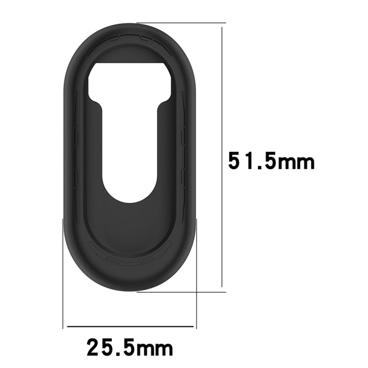 For Xiaomi Mi Band 8 Pure Color Silicone Watch Protective Case(Dark Green)