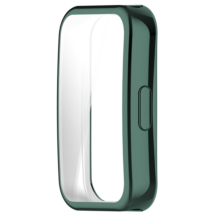 For Huawei Band 8 Full Coverage TPU Electroplating Watch Protective Case(Green)