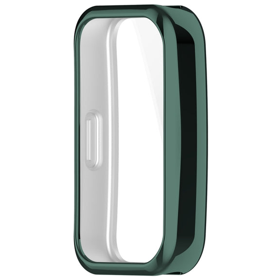 For Huawei Band 8 Full Coverage TPU Electroplating Watch Protective Case(Green)
