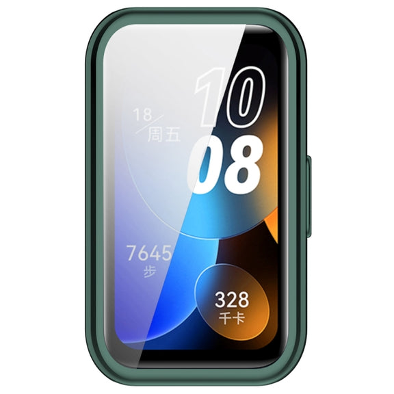 For Huawei Band 8 Full Coverage TPU Electroplating Watch Protective Case(Green)