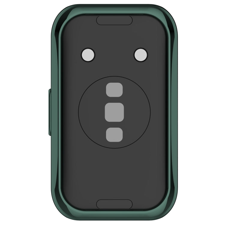 For Huawei Band 8 Full Coverage TPU Electroplating Watch Protective Case(Green)