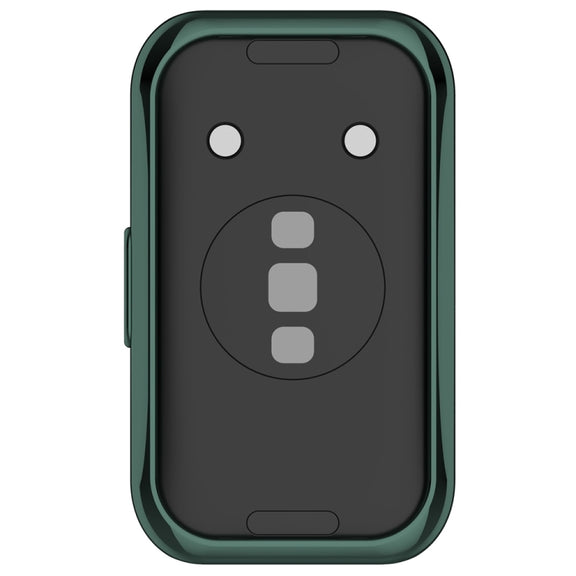 For Huawei Band 8 Full Coverage TPU Electroplating Watch Protective Case(Green)