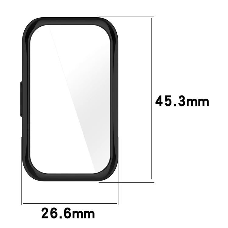For Huawei Band 8 Full Coverage TPU Electroplating Watch Protective Case(Light Gold)