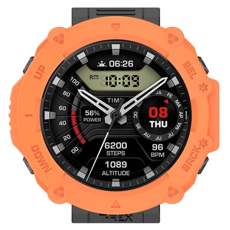 For Amazfit T-Rex Ultra Armor Hollow Watch Protective Case(Orange)