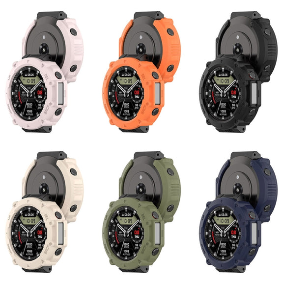 For Amazfit T-Rex Ultra Armor Hollow Watch Protective Case(Orange)