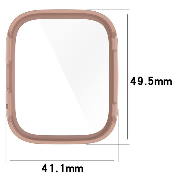 For Redmi Watch 3 Lite PC + Tempered Film Integrated Watch Protective Case(Pine Green)