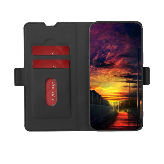 For Realme 11 Pro 5G / 11 Pro+ 5G Twill Texture Side Button Leather Phone Case(Black)