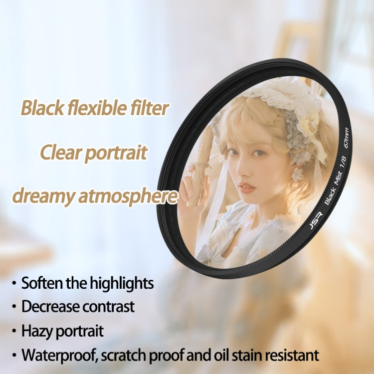 JSR Black Mist Filter Camera Lens Filter, Size:82mm(1/8 Filter)