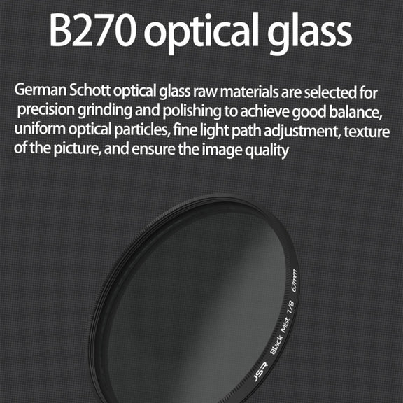 JSR Black Mist Filter Camera Lens Filter, Size:86mm(1/8 Filter)