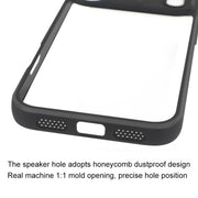 For iPhone 17 Pro Frosted TPU + Transparent PC Phone Case(Black)