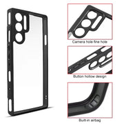 For ZTE nubia Red Magic 9 Pro / 9 Pro+ Frosted TPU + Transparent PC Phone Case(Black)