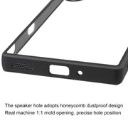 For ZTE nubia Red Magic 9 Pro / 9 Pro+ Frosted TPU + Transparent PC Phone Case(Black)