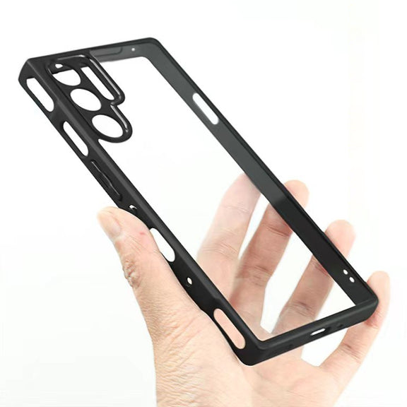 For ZTE nubia Red Magic 9 Pro / 9 Pro+ Frosted TPU + Transparent PC Phone Case(Black)
