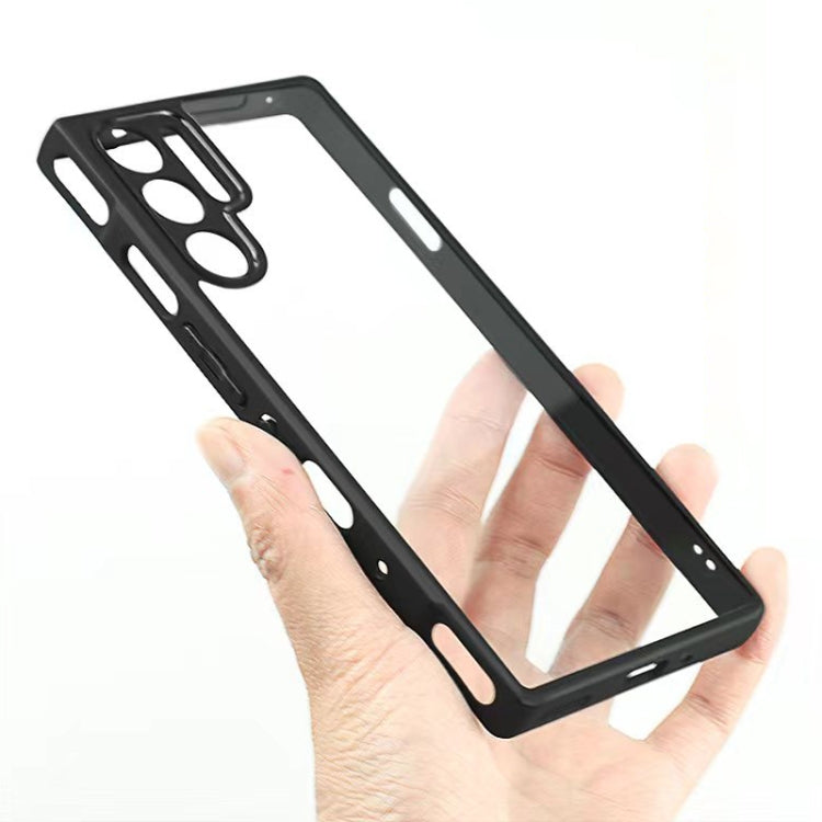 For ZTE nubia Red Magic 9 Pro / 9 Pro+ Frosted TPU + Transparent PC Phone Case(Black)