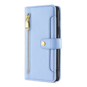 For Huawei Enjoy 60 Pro / nova 11i Lite Sheep Texture Cross-body Zipper Wallet Leather Phone Case(Blue)