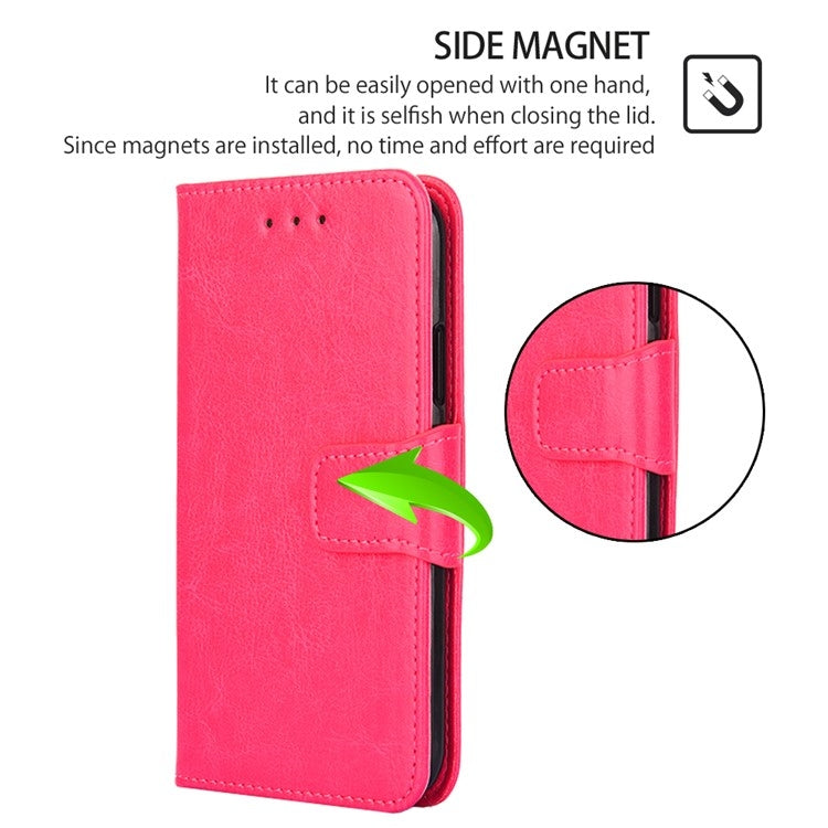 For Huawei Pura 70 5G Crystal Texture Leather Phone Case(Rose Red)