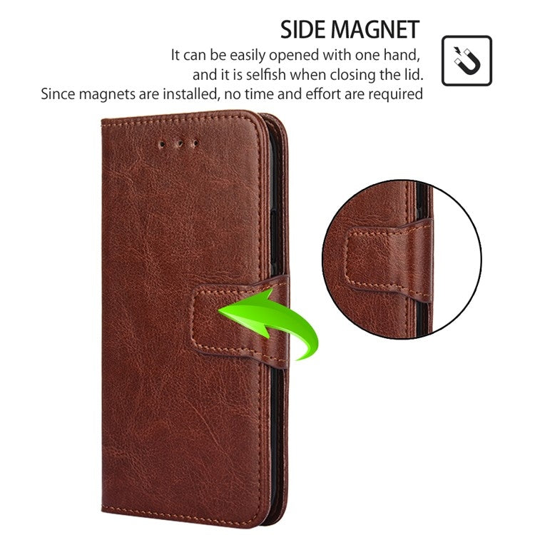 For Huawei Pura 70 5G Crystal Texture Leather Phone Case(Brown)
