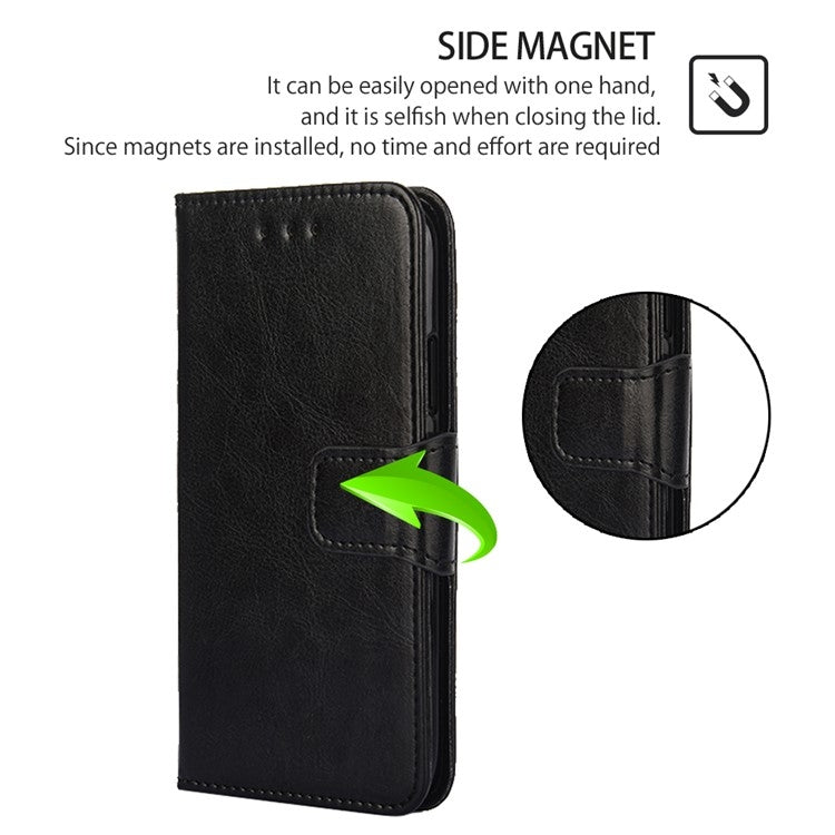 For Huawei Pura 70 5G Crystal Texture Leather Phone Case(Black)