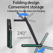 H28 15W 5 in 1 Folding Multifunctional Wireless Charger(Black)