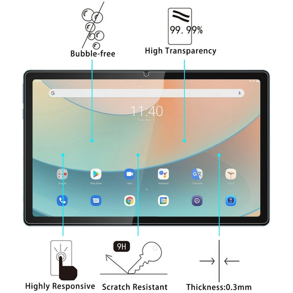 For Blackview Tab 11 9H 0.3mm Explosion-proof Tempered Glass Film
