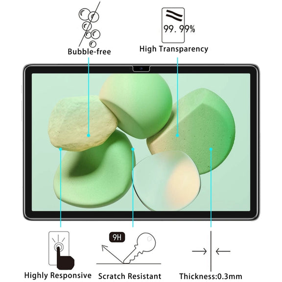 For DOOGEE T10 10.1 2pcs 9H 0.3mm Explosion-proof Tempered Glass Film