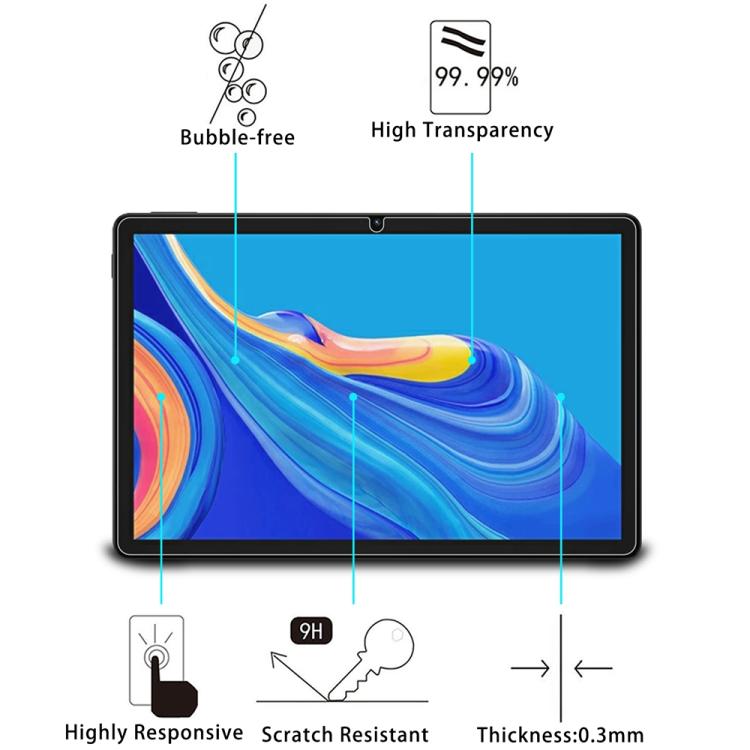 For Doogee U11 2pcs 9H 0.3mm Explosion-proof Tempered Glass Film