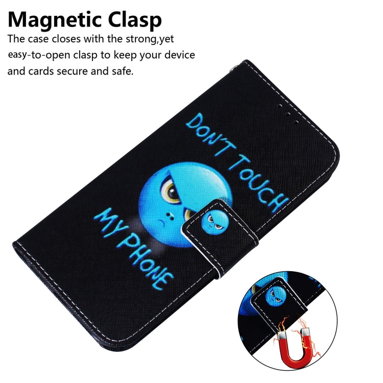 For iPhone 16e Coloured Drawing Flip Leather Phone Case(Anger)