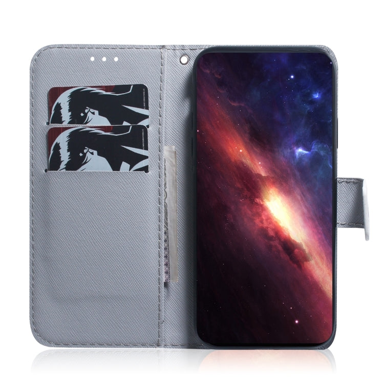 For iPhone 16 Coloured Drawing Flip Leather Phone Case(Tiger)